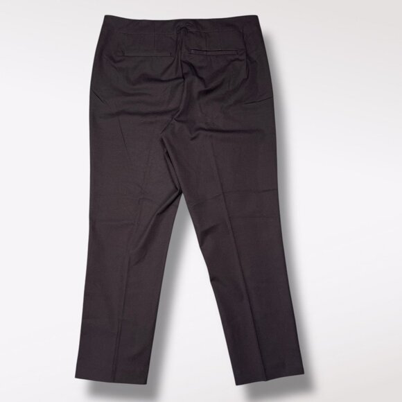 J Jill Black Cotton Stretch Pants Ankle Career Work Trousers Size 8 Petite - Picture 7 of 9